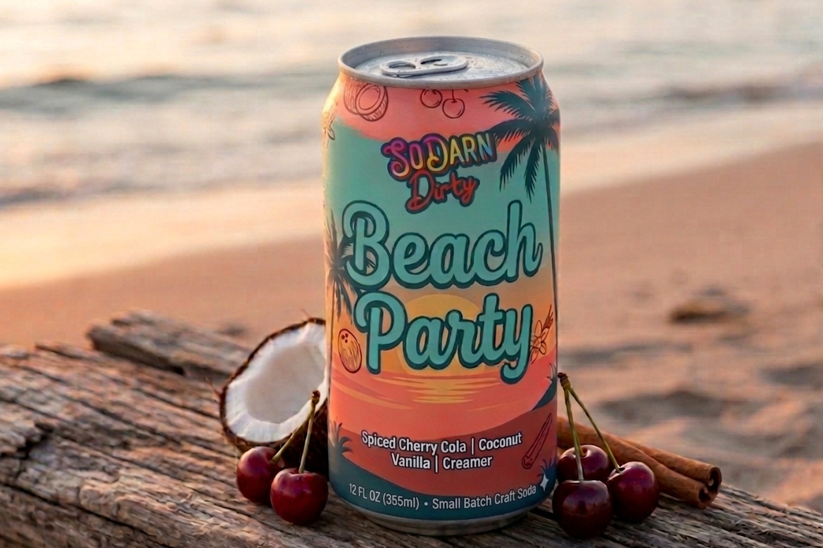 SoDarn Dirty Beach Party 12-Pack | Spiced Cherry Cola, Coconut, Vanilla, & Cream